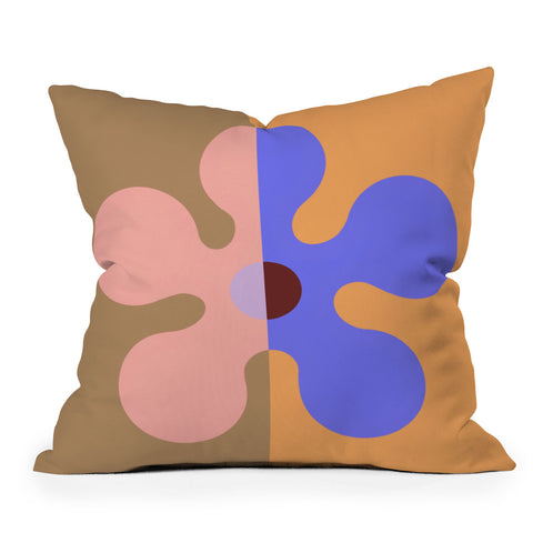 MariaMariaCreative Groovy Flower Multi Throw Pillow