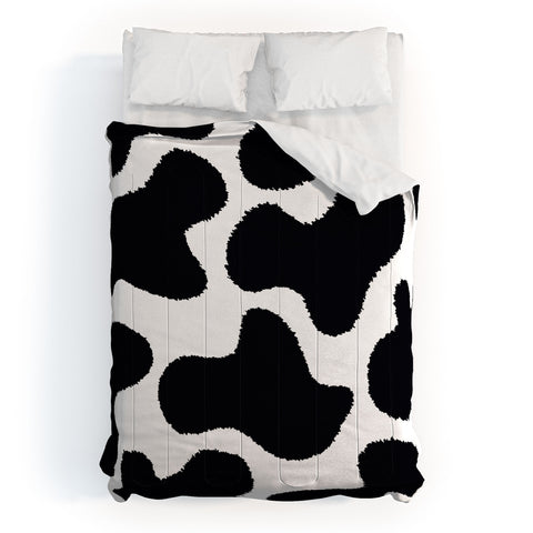 MariaMariaCreative Mooooo Black and White Comforter