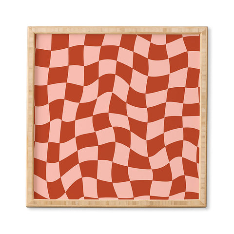MariaMariaCreative Play Checkers Blush Framed Wall Art