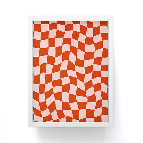 MariaMariaCreative Play Checkers Blush Framed Mini Art Print