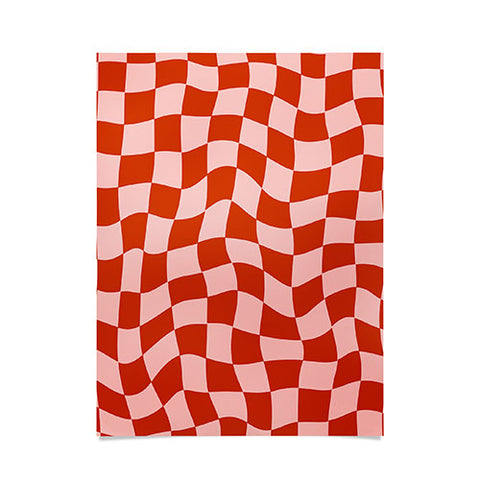 MariaMariaCreative Play Checkers Blush Poster