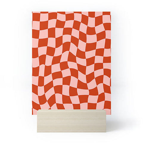 MariaMariaCreative Play Checkers Blush Mini Art Print