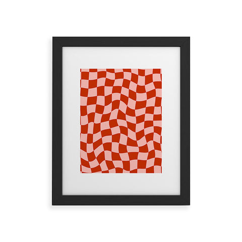 MariaMariaCreative Play Checkers Blush Framed Art Print