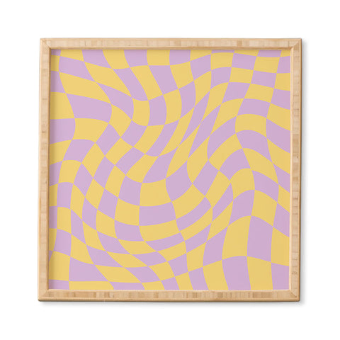 MariaMariaCreative Play Checkers Lavender Framed Wall Art