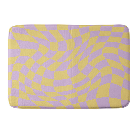 MariaMariaCreative Play Checkers Lavender Memory Foam Bath Mat