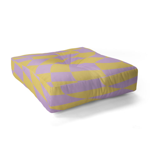 MariaMariaCreative Play Checkers Lavender Floor Pillow Square