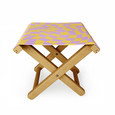 MariaMariaCreative Play Checkers Lavender Folding Stool
