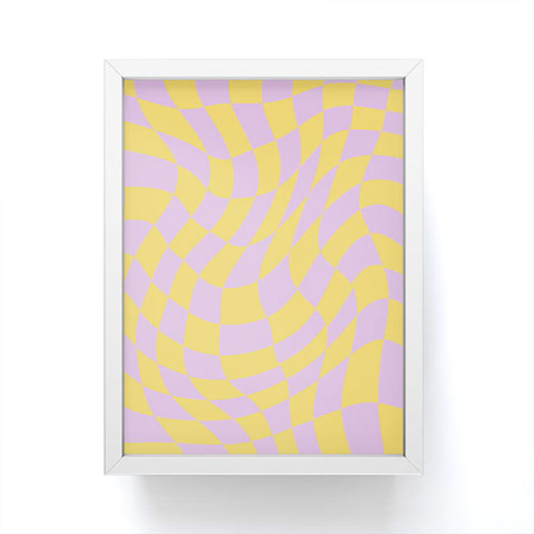 MariaMariaCreative Play Checkers Lavender Framed Mini Art Print