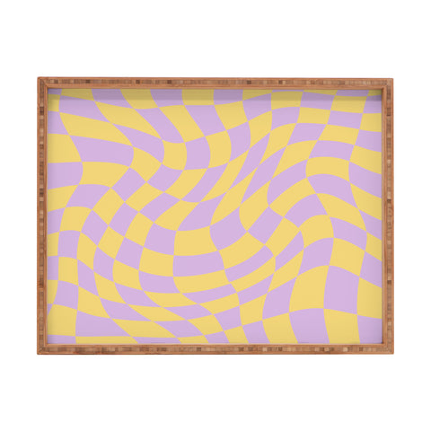MariaMariaCreative Play Checkers Lavender Rectangular Tray