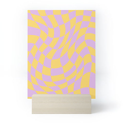 MariaMariaCreative Play Checkers Lavender Mini Art Print