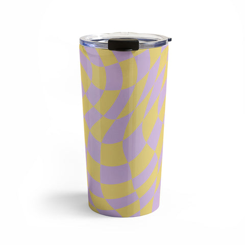 MariaMariaCreative Play Checkers Lavender Travel Mug