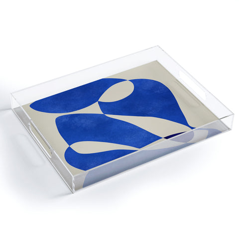 Marin Vaan Zaal Blue Nude Geometric Acrylic Tray