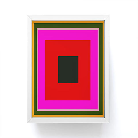 Marin Vaan Zaal Burst Alternatively Modern Color Field Framed Mini Art Print