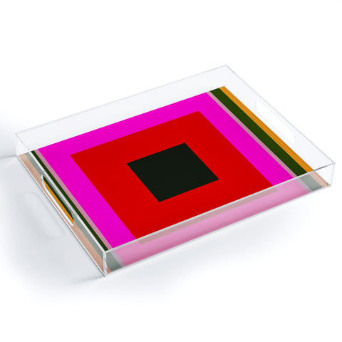 Marin Vaan Zaal Burst Alternatively Modern Color Field Acrylic Tray