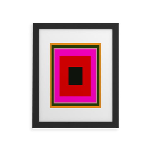Marin Vaan Zaal Burst Alternatively Modern Color Field Framed Art Print