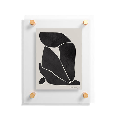 Marin Vaan Zaal Nude in Black Modern Floating Acrylic Print