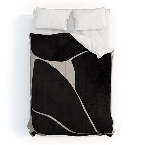 Marin Vaan Zaal Nude in Black Modern Comforter