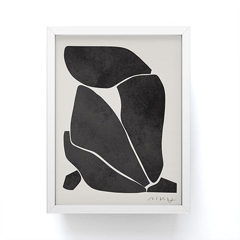 Marin Vaan Zaal Nude in Black Modern Framed Mini Art Print