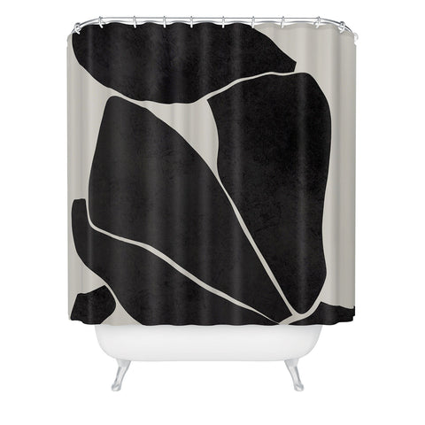 Marin Vaan Zaal Nude in Black Modern Shower Curtain