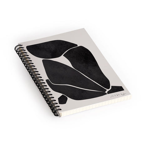 Marin Vaan Zaal Nude in Black Modern Spiral Notebook