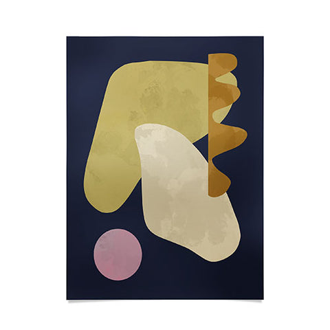 Marin Vaan Zaal Tuileries 01 Modern shapes Poster