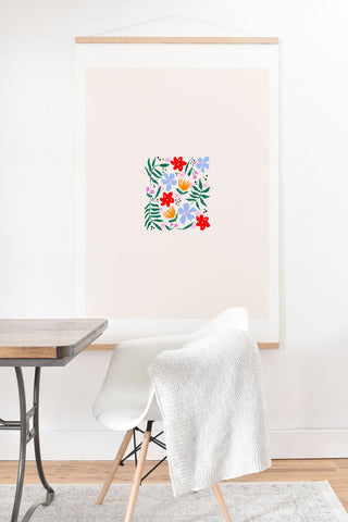 Maritza Lisa Abstract Florals Art Print And Hanger