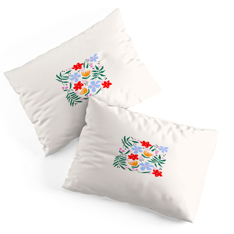 Maritza Lisa Abstract Florals Pillow Shams