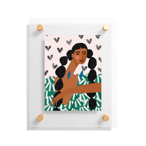 Maritza Lisa Boho Valentine Braids Floating Acrylic Print