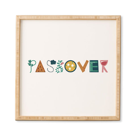 Marni Passover Letters Framed Wall Art