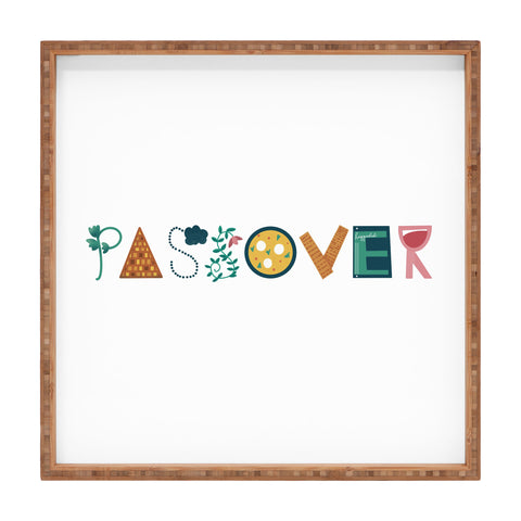 Marni Passover Letters Square Tray
