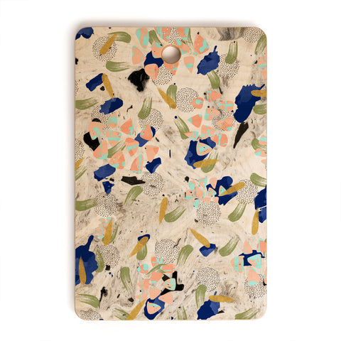 Marta Barragan Camarasa Abstract shapes of textures on marble II Cutting Board Rectangle