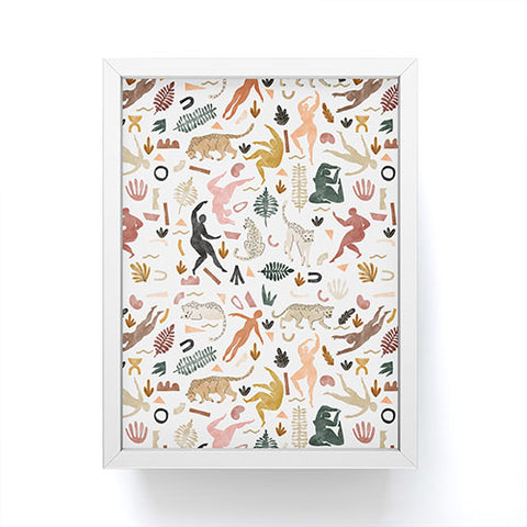 Marta Barragan Camarasa Abstract shapes of wild desert Framed Mini Art Print