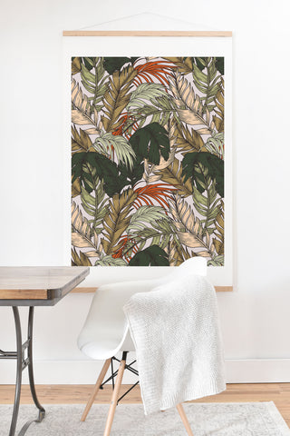 Marta Barragan Camarasa Autumn palm leaves 07 Art Print And Hanger