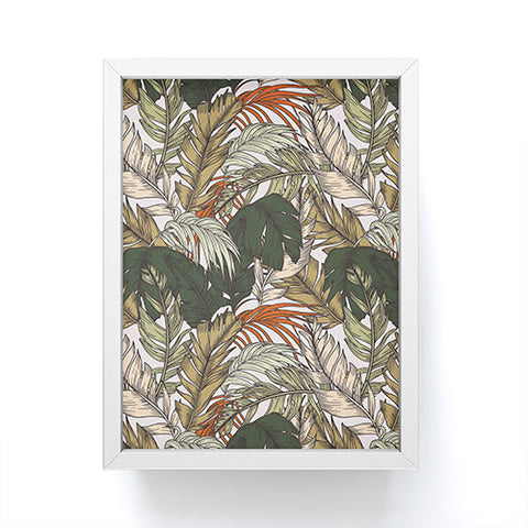 Marta Barragan Camarasa Autumn palm leaves 07 Framed Mini Art Print