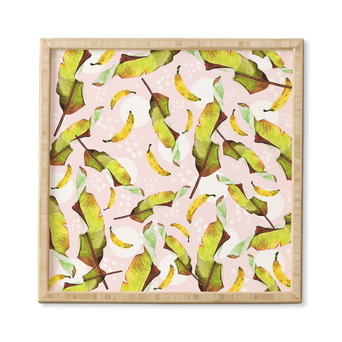 Marta Barragan Camarasa Banana leaf and bananas Framed Wall Art
