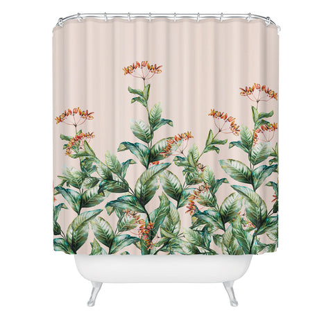 Marta Barragan Camarasa Botanical pink Shower Curtain
