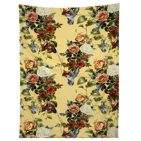 Marta Barragan Camarasa Bouquets and hummingbirds 01 Tapestry