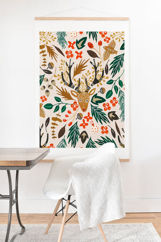 Marta Barragan Camarasa Christmas in the wild nature Art Print And Hanger