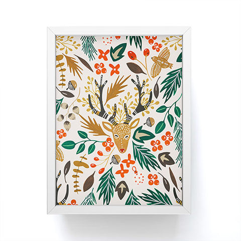 Marta Barragan Camarasa Christmas in the wild nature Framed Mini Art Print