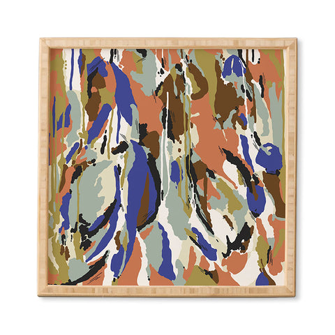 Marta Barragan Camarasa Color brushes composition Framed Wall Art