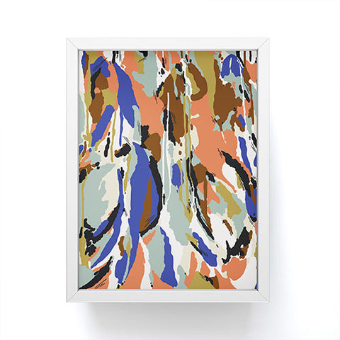 Marta Barragan Camarasa Color brushes composition Framed Mini Art Print