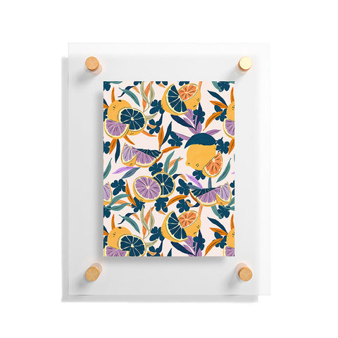 Marta Barragan Camarasa Colorful lemons and oranges F Floating Acrylic Print