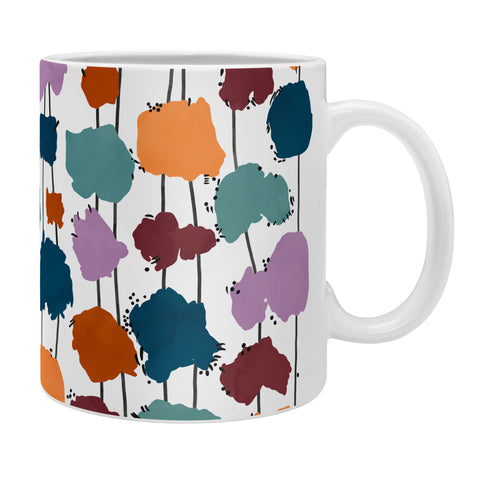 Marta Barragan Camarasa Colorful splashes on stripes Coffee Mug