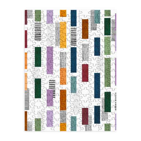 Marta Barragan Camarasa Colorful stripes and textures Puzzle