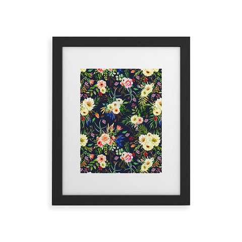 Marta Barragan Camarasa Darkness Wildflower Bouquets Framed Art Print