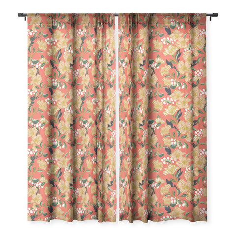 Marta Barragan Camarasa Flowering sweet bloom 01 Sheer Window Curtain