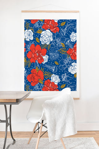 Marta Barragan Camarasa Flowers in the ocean Art Print And Hanger