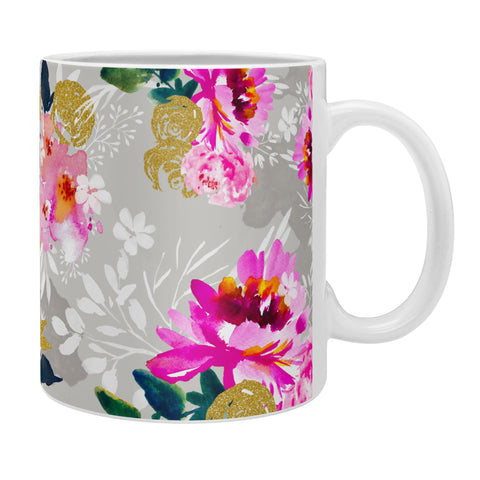 Marta Barragan Camarasa Flowers pink and gold Coffee Mug