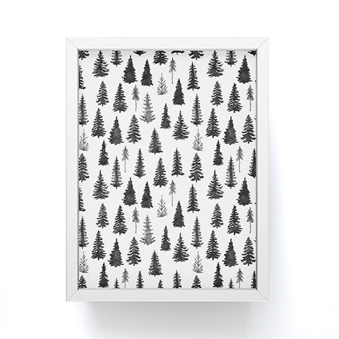 Marta Barragan Camarasa Forest in BW Framed Mini Art Print