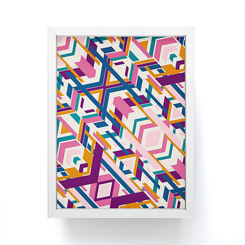 Marta Barragan Camarasa Geometric tribe Framed Mini Art Print